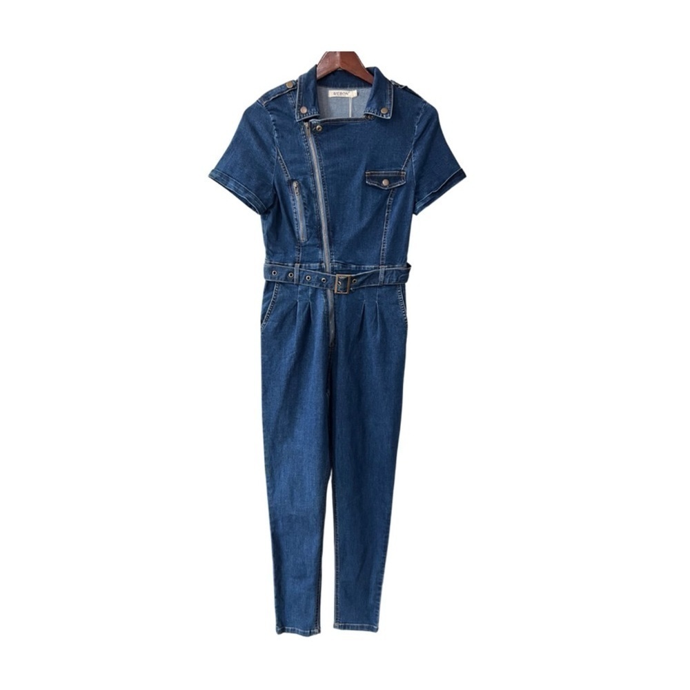 MEBON by Machine Jeans NWT Women’s Denim Jumpsuit Size L